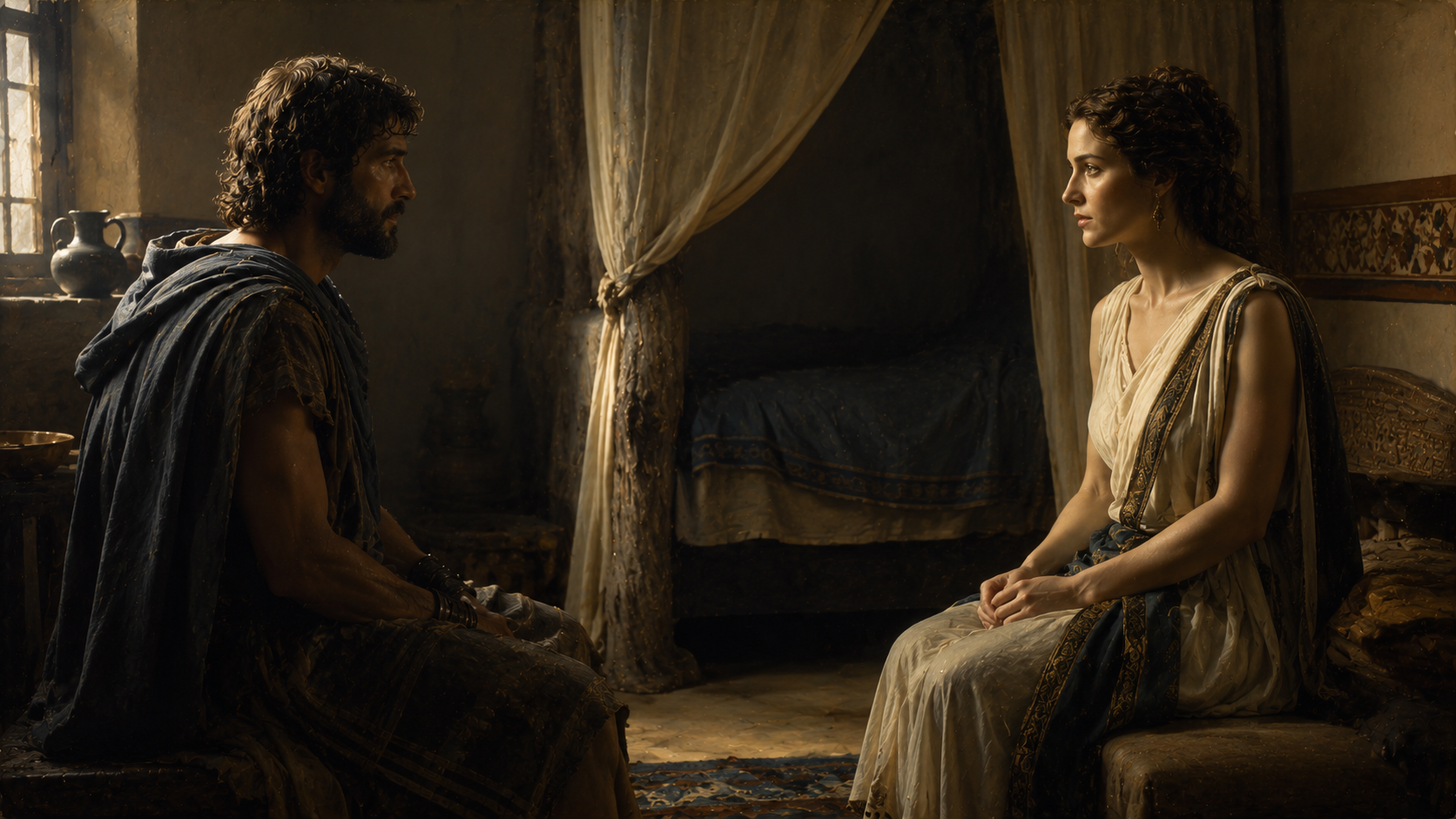 The reunion of Penelope and Odysseus